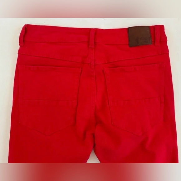 Rebel Minds Men’s Red Denim Twill Stacked Pants size W 30” L 38” - Picture 11 of 12
